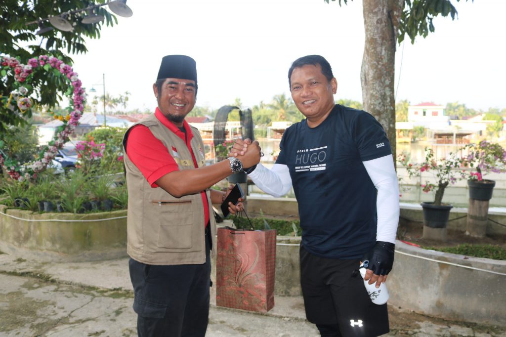 Selain Gowes Bersama, Danlanud Senang Bersilaturrahmi dengan Ketua Umum SANTAN NU T. Rusli Ahmad, SE