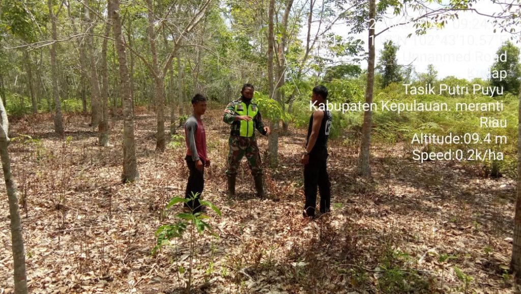 Anggota Koramil 08 Merbau Terus Lakukan Patroli Karlahut
