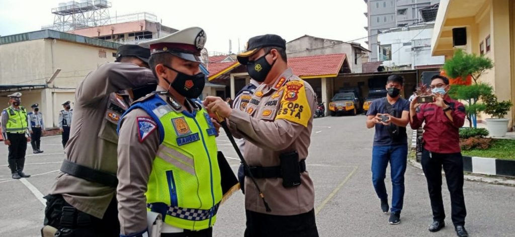 Kapolresta Pimpin Apel Gelar Pasukan Operasi Keselamatan Tahun 2021