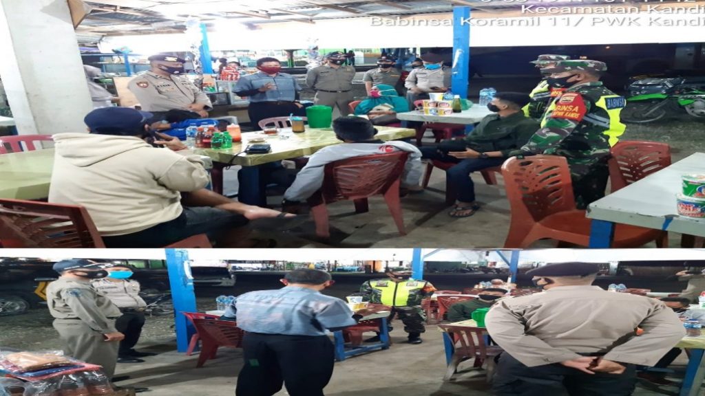 Pendisiplina Prokes di Wilayah Koramil 11/Pwk Kandis, Sebagai Upaya Memutus Mata Rantai Virus Corona