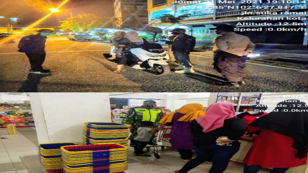 Koramil 01/Bengkalis Terus Gencar beri Himbauan dan Edukasi ke Masyarakat untuk Mematuhi PROKES