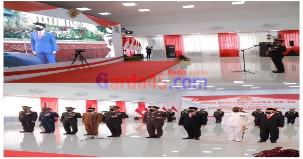 Peringatan Hari Bhayangkara Secara Virtual, Kapolda Riau mendapatkan Pujian Kinerja Dari Presiden Jokowi