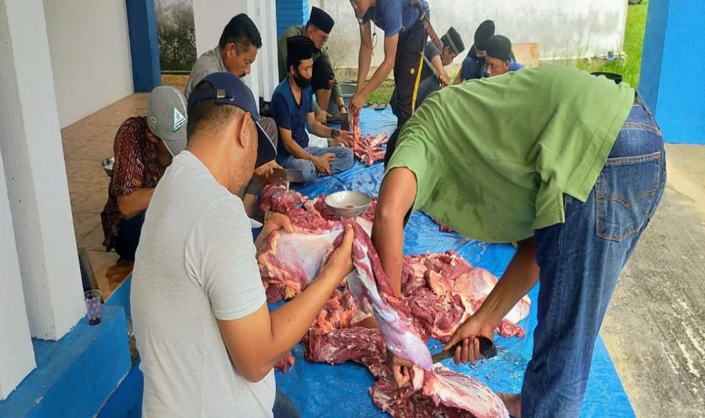 Serba Serbi Idul Adha 1442 H, PWI Bengkalis Sembelih Qurban Perdana
