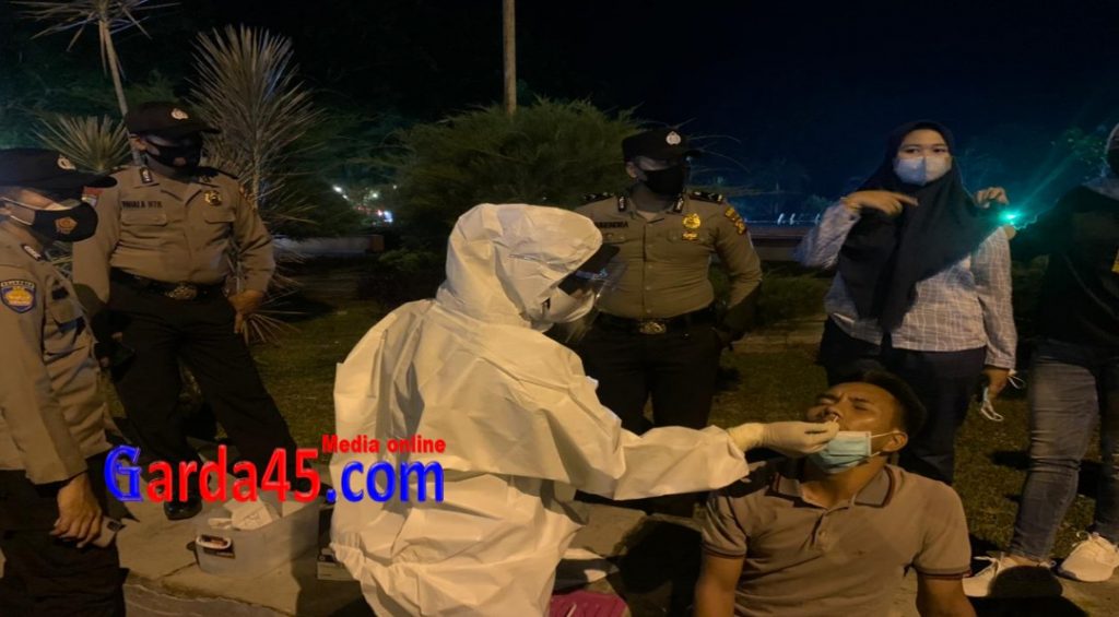 Operasi KRYD Gabungan, 1 dari 4 Orang Dinyatakan Positif Covid-19 Test Swab Antigen di Bengkalis