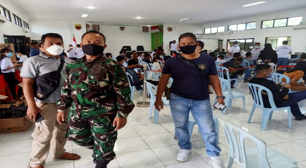 Serbuan Vaksin TNI di Wilayah Kodim 0303/Bengkalis Sebanyak 400 Dosis