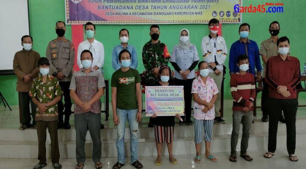 Pemdes Maliwa’a Kecamatan Idanogawo Salurkan BLT Tahap I Untuk Bulan Januari – Maret Tahun 2021