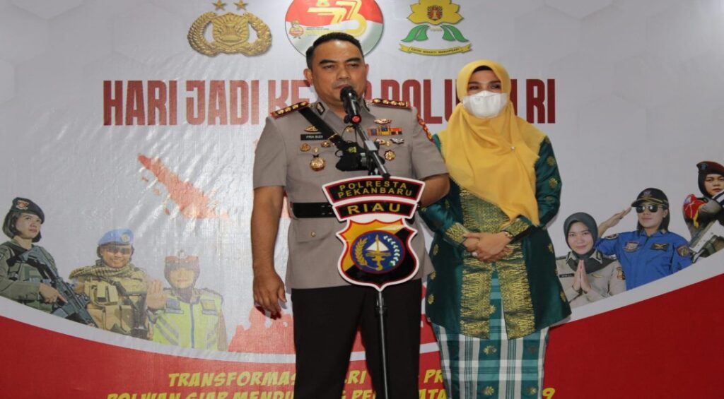 Dalam Rangka Hari Jadi Polwan Ke 73, Kapolresta Pekanbaru Berikan Sambutan