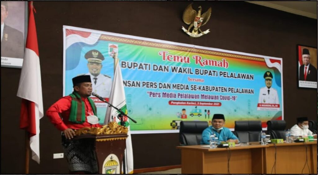Temu Ramah Bupati dan Wakil Bupati Bersama Insan Pers se-Kabupaten Pelalawan, H. Zukri : Pemkab Tidak Anti Kritik