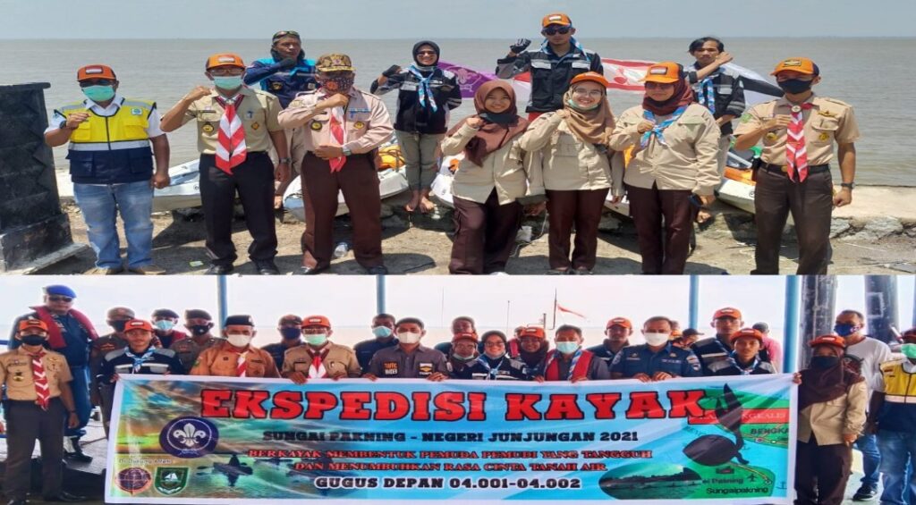 Lima Pramuka Tangguh Pakning Berkayuh Ke Bengkalis