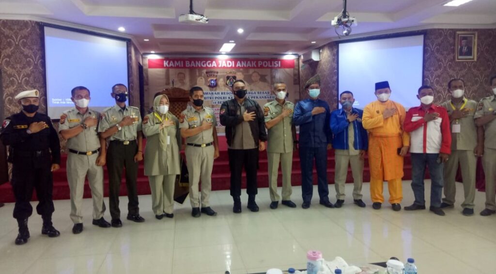 Musyawarah Resor Ke-4 KBPP Polri Kota Pekanbaru Resmi dibuka oleh Kapolresta Kombes Pol Dr Pria Budi SIK.SH.MH