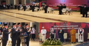 Ket foto : Doa Kemenkumham Lintas Agama Untuk Negeri (foto:Humas Lapas Kelas IIA Bengkalis)