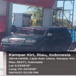 Ket : Menyoroti kegiatan ilegal SPBU Nakal Lipat Kain Kampar (foto/Bal)