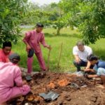 Ketua Komisi I DPRD Bengkalis Zuandi.S.Pi menanam Porang bersama anak-anak Panti Asuhan Alfajar (Foto/Istimewa).