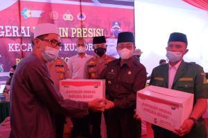 Ket : Tinjau giat gerai Vaksin Presisi Polres Indragiri Hilir dusun Kampung Hidayat desa Teluk dalam kecamatan Kuindra (foto/istimewa)
