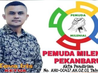 Ket : Ketua Milenial Kota Pekanbaru, Teva Iris (foto/KEND ZAI)