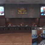 Ket : Sidang perkara Nomor 38/PUU-XIX/2021 tentang Pengujian UU No. 40 Tahun 1999 tentang Pers terhadap UUD 1945. (foto/Istimewa).
