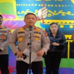 Ket foto : Kedatangan helikopter dari Baharkam Mabes Polri yang sudah hadir di Riau. (Sumber foto : Kasub Bag Humas Polres Bengkalis)