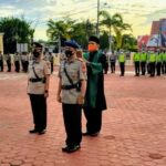 Ket Foto : Pengambilan sumpah kepada Iptu Hendri Yanto di saksikan seluruh jajaran Polres Bengkalis