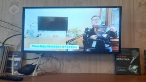 Ket Foto : Direktur Utama PJC, Drs.Wahyudi El Panggabean, M.H meluncurkan Pelatihan jurnalistik via Zoom Angkatan I