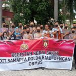 Teks foto : Sesi Foto bersama Dit SAMAPTA Polda Riau dan B2P3 Provinsi Riau (foto/Yanti Tanjung).