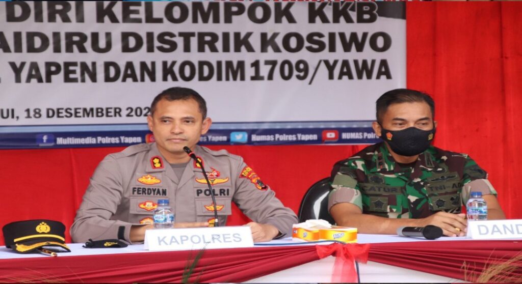 KKB Kampung Ambaidiru Serahkan Diri Kepangkuan NKRI