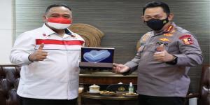 Teks foto : Kapolri Jenderal Listyo Sigit Prabowo dan Kepala BP2MI, Beny Rhamdani di Mabes Polri (Istimewa).