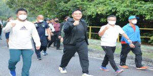 Teks foto : Kedatangan Kapolda Riau di sambut langsung Direktur Utama PHR, Jaffee Arizon Suardin (Istimewa).