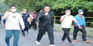 Teks foto : Kedatangan Kapolda Riau di sambut langsung Direktur Utama PHR, Jaffee Arizon Suardin (Istimewa).