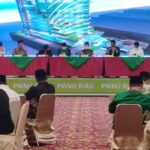 Teks foto : Rapat perdana pengurus PWNU Riau dan sebelas PCNU se Provinsi Riau (Istimewa).