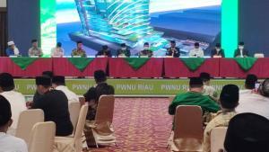 Teks foto : Rapat perdana pengurus PWNU Riau dan sebelas PCNU se Provinsi Riau (Istimewa).