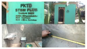Teks foto :  Proyek Jamban atau MCK (Mandi, Cuci, Kakus) Senilai Rp 150 Juta (Istimewa).