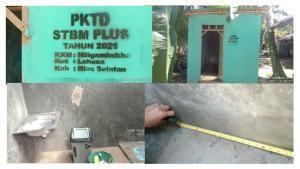 Teks foto :  Proyek Jamban atau MCK (Mandi, Cuci, Kakus) Senilai Rp 150 Juta (Istimewa).