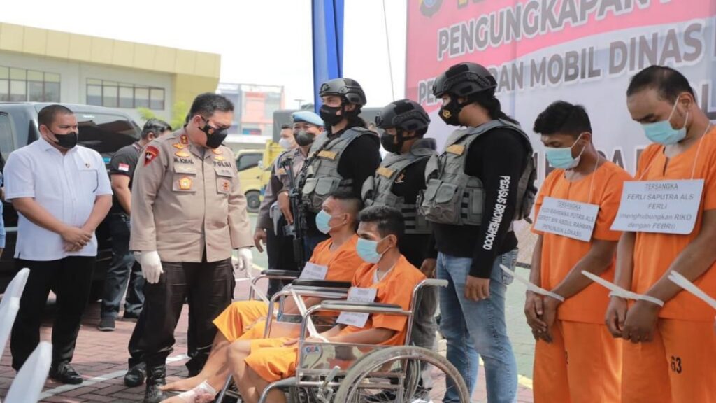 Tim Khusus Jatanras Polda Riau Bekuk Pembakan Mobil Lapas, Aksi Dikendalikan Napi Narkoa