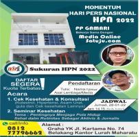 Teks foto : Hari Pers Nasional Aktivis dan Jurnalis gelar bakti sosial (Istimewa
