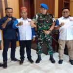 Taks foto ; PW MOI Riau Foto Bersama Dengan Dandempon 1/3 Pekanbaru. (istimewa