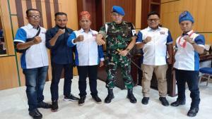 Taks foto ; PW MOI Riau Foto Bersama Dengan Dandempon 1/3 Pekanbaru. (istimewa