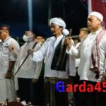 Teks foto : Bersholawat di Kantor DPC PDI Perjuangan Kabupaten Bengkalis (foto/Indra).