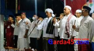 Teks foto : Bersholawat di Kantor DPC PDI Perjuangan Kabupaten Bengkalis (foto/Indra).
