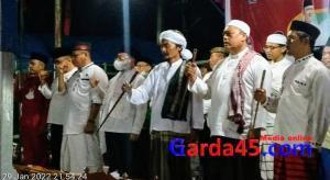 Teks foto : Bersholawat di Kantor DPC PDI Perjuangan Kabupaten Bengkalis (foto/Indra).