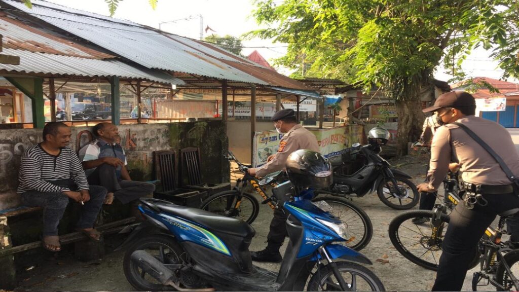 Sat Samapta Polsek Rumbai Pesisir Gelar Patroli Bersepeda di Wilayah Hukum Polsek Rumbai Pesisir
