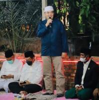 Teks foto : Irjen Muhammad Iqbal S.I.K M.H mengucapkan terimakasih kepada seluruh pengurus Yasinan,Tahtim, Tahlil dan doa pengurus wilayah NU Provinsi Riau bersama Kyai dan 500 Anak Yatim (Istimewa).
