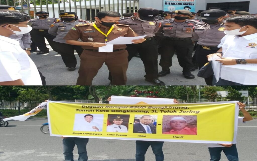 Pronata Kampar Geruduk Kejati Riau, Mereka Meminta Bupati Kampar Segera di Tangkap dan di Periksa