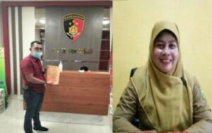 Teks foto : Emos Gea sebagai Ketua DPD LSM GERAK Indonesia Provinsi Riau dan Nurasia, M.Pd Kepala Sekolah SMKN 1 Pangkalan Kerinci Pelalawan (Istimewa).