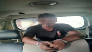 Teks foto : Dugaan Pelaku Penganiayaan, Usman.
