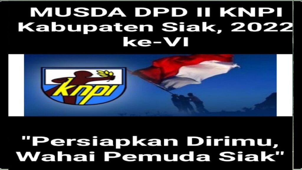 Akhir Bulan ini KNPI Siak Gelar Musda, Bupati Alfedri Ucapkan Selamat