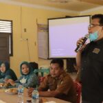 Teks foto : Ketua Pokja I Hj. Helmi dalam acara sosialisasi terhadap penyalahgunaan narkoba tingkat Kabupatena Kampar 2022 (dok.Diskominfo Kampar)