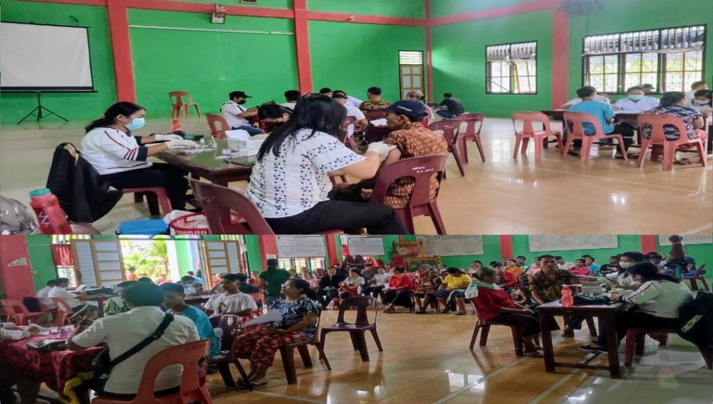 Cegah Penyebaran Covid-19, Pemdes Maliwaa Kembali Mengelar Vaksinasi Dosis 1, 2 Dan 3