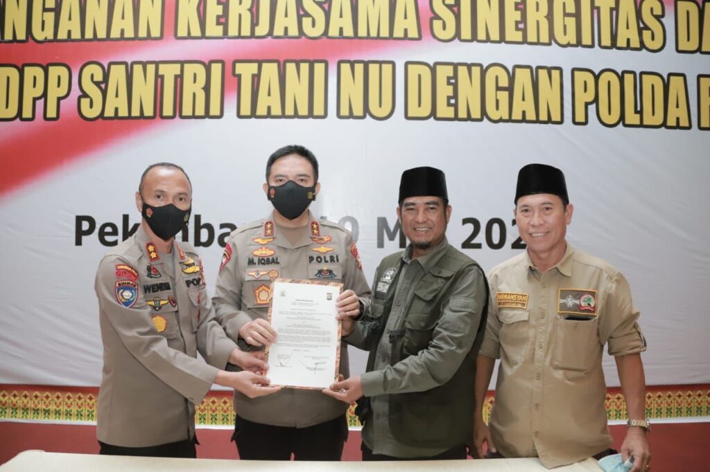 Jalin Kerjasama Dengan Santri Tani, Dit Binmas Polda Riau Komitmen Wujudkan Ketahanan Pangan