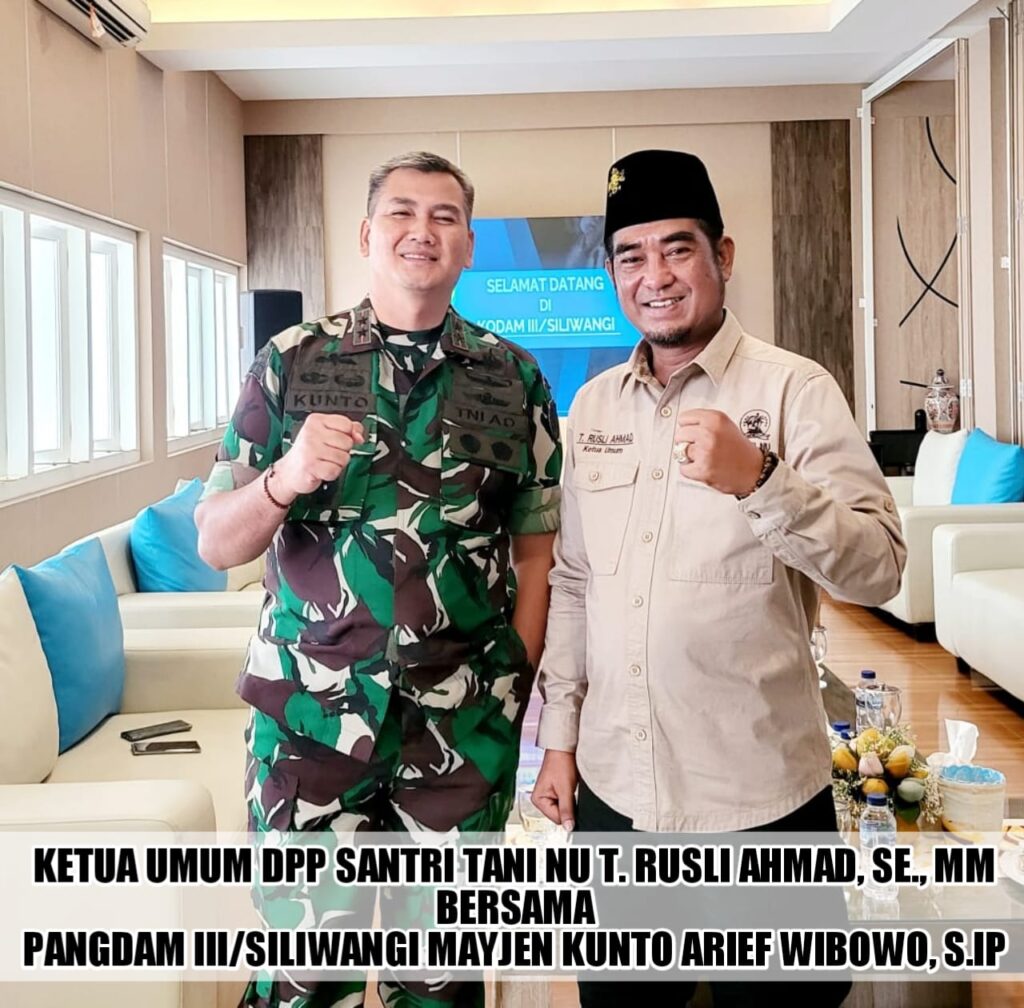 Ketua Umum DPP Santri Tani NU lakukan kunjungan silaturahmi ke Kodam III/Siliwangi, bahas sinergitas dan kemitraan