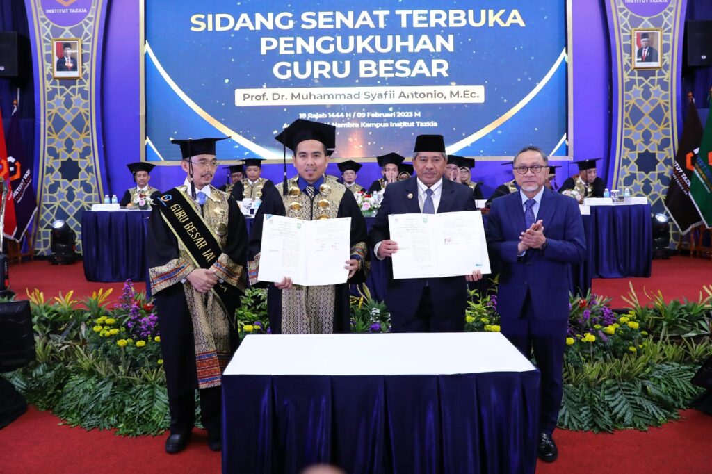 Lanjutkan Kerjasama Bidang Peningkatan SDM Pemkab Siak- Institut Tazkia Bogor Teken MoU